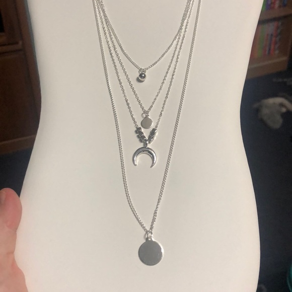 Beautiful Boho Multilayered crescent moon choker - Picture 3 of 3